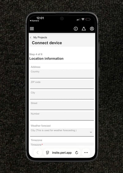 Schermata di configurazione del progetto 2