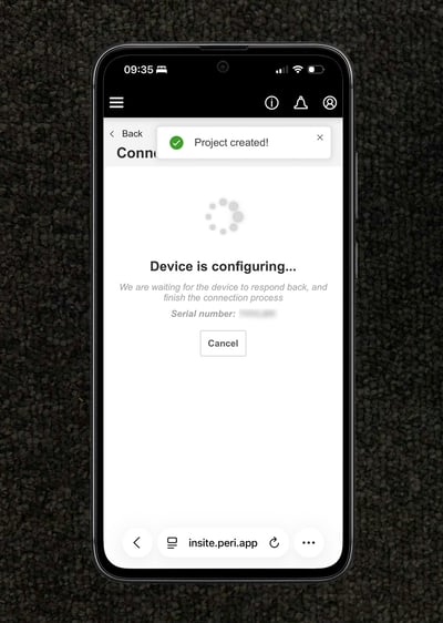 Stato di avanzamento della configurazione 1