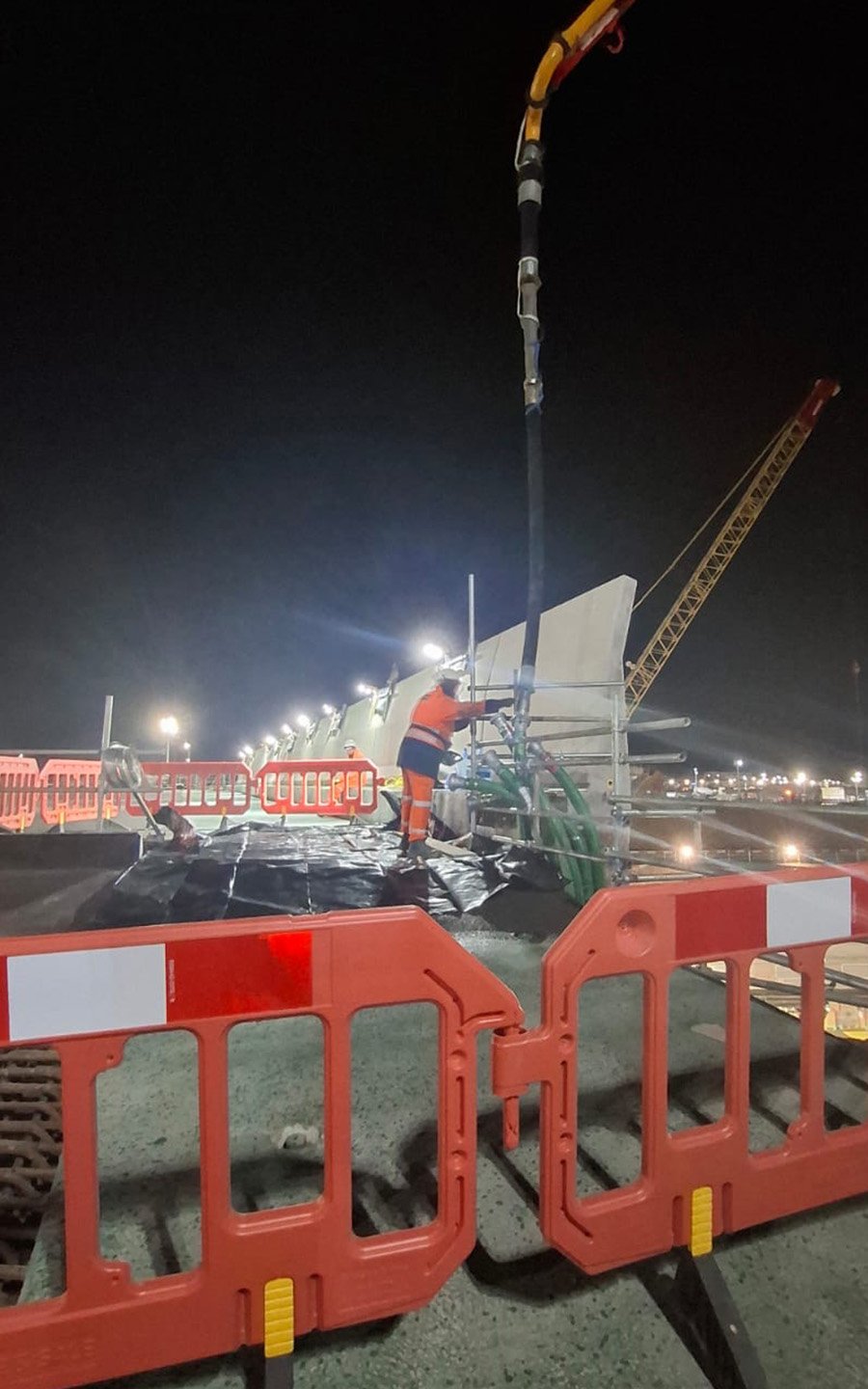HS2 A46 Förbifartsbro Installation 7
